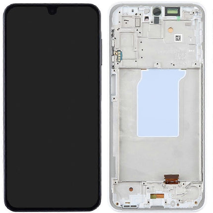 Pantalla Completa Original Servicepack Para Samsung A26 5G / A266 Con Marco Plata