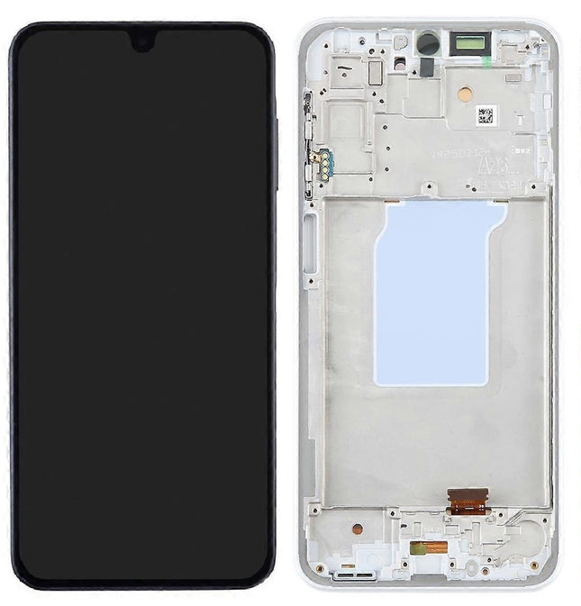 Pantalla Completa Original Servicepack Para Samsung A26 5G / A266 Con Marco Plata