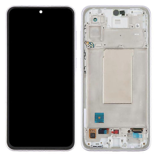 Pantalla Completa Original Servicepack Para Samsung A36 5G / A366 Con Marco Morado