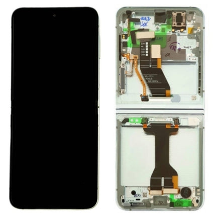 Pantalla Completa Original Servicepack Para Samsung Galaxy Z Flip 5 5G (Sm-F731B) Con Marco Verde