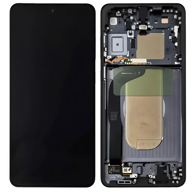Pantalla Completa Original Servicepack Para Samsung S25 edge / s937 Con Marco NEGRO