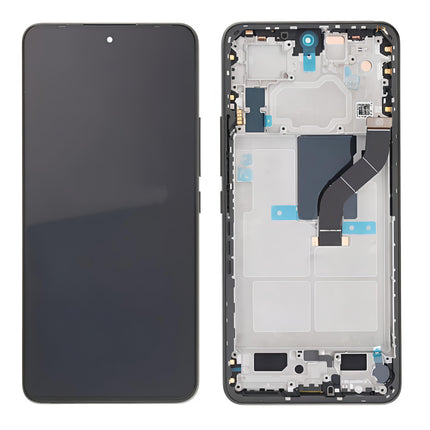 Pantalla Completa Original Servicepack Para Xiaomi Mi 12 Lite Con Marco Negro