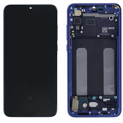 Pantalla Completa Original Servicepack Para Xiaomi Mi 9 Lite Con Marco Azul