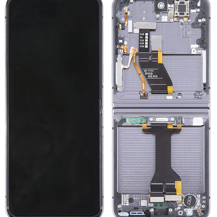 适用于三星 Galaxy Z Flip 5 5G (Sm-F731B) 原装全屏服务包（黑色边框）