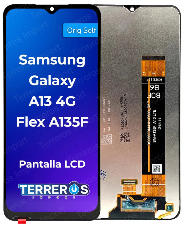 Pantalla Completa Original Servicepack Para Samsung A135/A135F/A13 4G/M135 /M13 Sin Marco