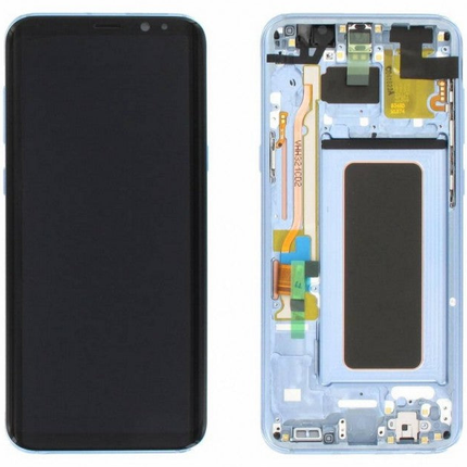 Pantalla Completa Original Servicepack Para Samsung S8 G950 Con Marco Azul