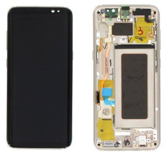 Pantalla Completa Original Servicepack Para Samsung S8 Plus G955 Con Marco Oro
