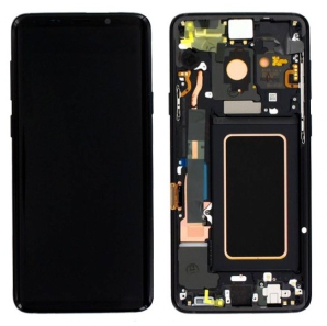 Pantalla Completa Original Servicepack Para Samsung S9 Plus G965 Con Marco Negra