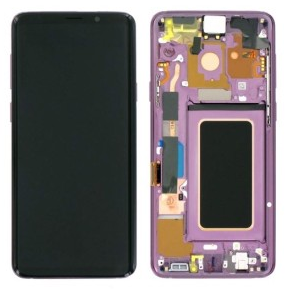 Pantalla Completa Original Servicepack Para Samsung S9 Plus G965 Con Marco Purpura