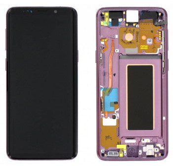 Pantalla Completa Original Servicepack Para Samsung S9 G960 Con Marco Purpura
