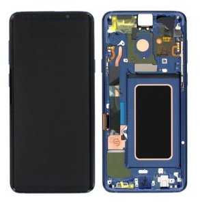 Pantalla Completa Original Servicepack Para Samsung S9 Plus G965 Con Marco Azul