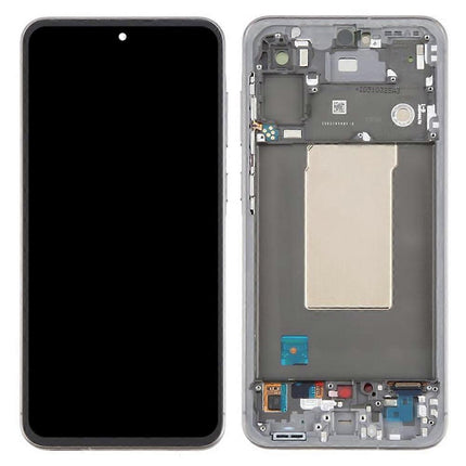 Pantalla Completa Original Servicepack Para Samsung A56 5G / A566 Con Marco Gris