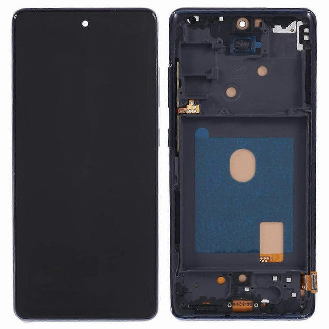 Pantalla Completa Original Servicepack Para Samsung S20 Fe G780 G781 Con Marco Negra /Azul Marino