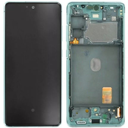 Pantalla Completa Original Servicepack Para Samsung S20 Fe G780 G781 Con Marco Verde