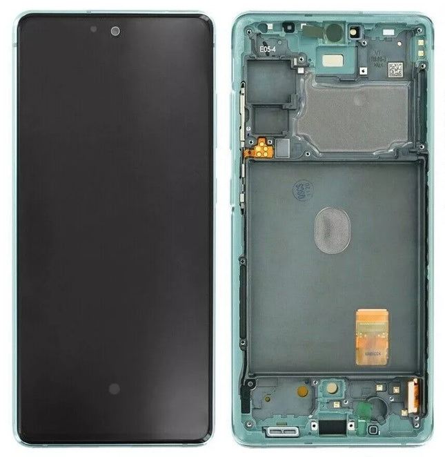 Pantalla Completa Original Servicepack Para Samsung S20 Fe G780 G781 Con Marco Verde