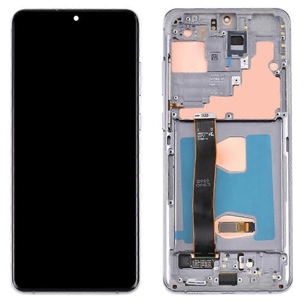 Pantalla Completa Original Servicepack Para Samsung S20 Ultra G988 Con Marco Gris