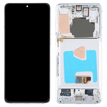 Pantalla Completa Original Servicepack Para Samsung S21 Plus G996 Con Marco Blanco