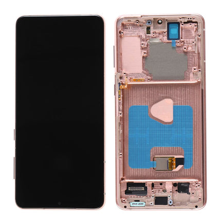 Pantalla Completa Original Servicepack Para Samsung S21 Plus G996 Con Marco Morado