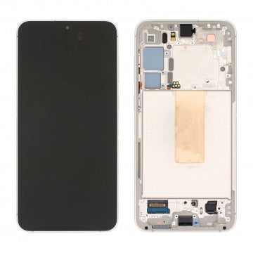 Pantalla Completa Original Servicepack Para Samsung S23 Plus S916 Con Marco Blanco