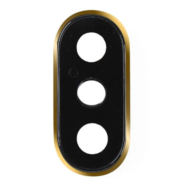 适用于 iPhone Xs 的带框镜片（金色）