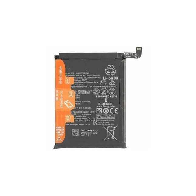 适用于华为 P40 Lite / Mate 30 / V30 / Nova 6 4100mAh 电池 -Hb486586Ecw