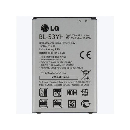 Bateria Para Lg G3 D855 2940Mah-3000Mah -Bl-53Yh