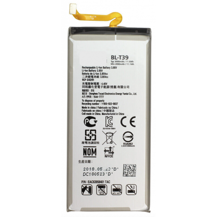 Batería BL-T39 Para LG G7 ThinQ / G710 De 2890mAh / Q850 / B2016 / Q7 Q610 / K40 X420 / G7 FIT