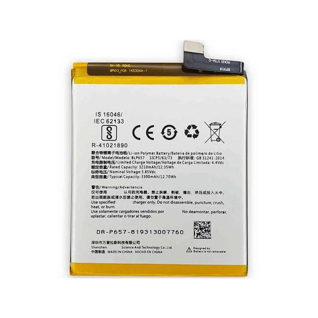 适用于 OnePlus 6 / 1+6 3210mAh 电池 -Blp657