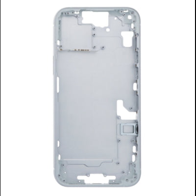 适用于 iPhone 15 Plus 的带后盖的底盘，白色