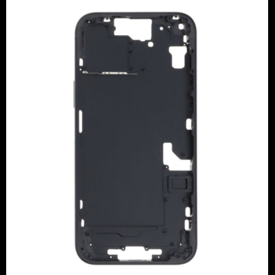 适用于 iPhone 15 Plus 的带后盖的底盘，黑色