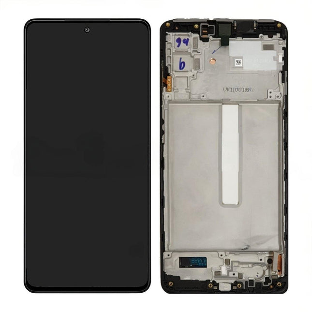 Pantalla Completa para Samsung Galaxy M52 5G M526 Negra Con Marco