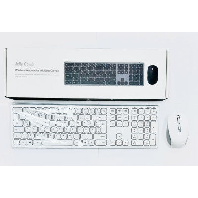 Teclado e mouse de alumínio