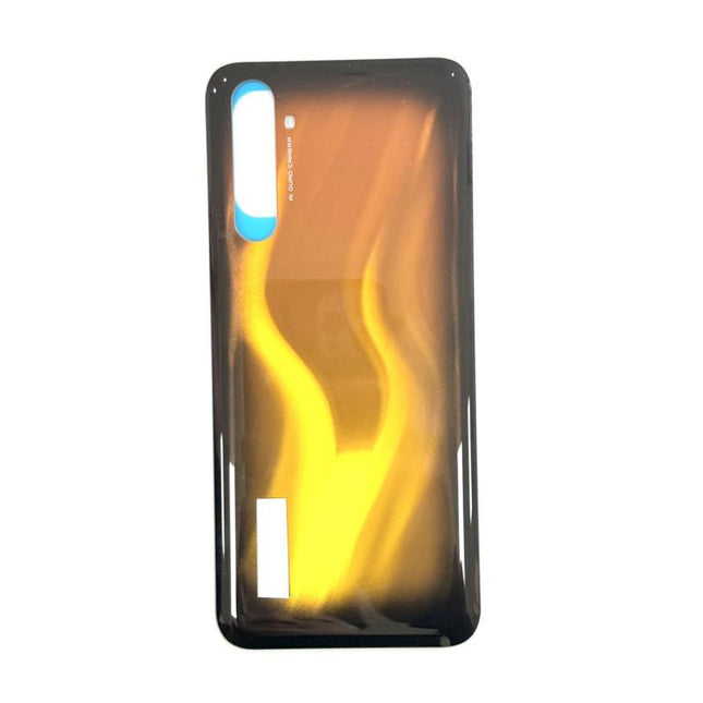Tapa Trasera Para Realme 6 Pro Negro Naranja