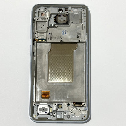 Pantalla Completa Original Servicepack Para Samsung A35 5G / A356 Con Marco Azul