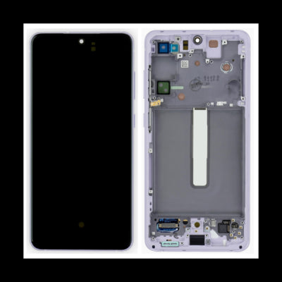 Pantalla Completa Original Servicepack Para Samsung S21 FE /G990 Con Marco Morado
