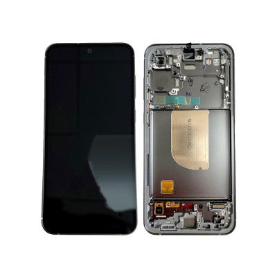 Pantalla Completa Original Servicepack Para Samsung S23 FE / S711 Con Marco Plata