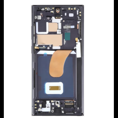 Pantalla Completa Original Servicepack Para Samsung S23 Ultra S918 Con Marco Negro