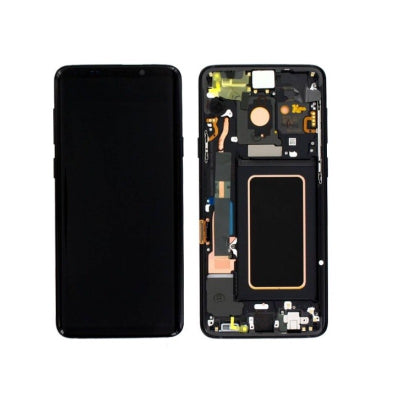 Pantalla Completa Original Servicepack Para Samsung S9 Plus G965 Con Marco Negra
