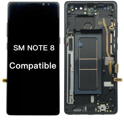 Pantalla Completa Para Samsung Note 8 / N950 Con Marco Negro