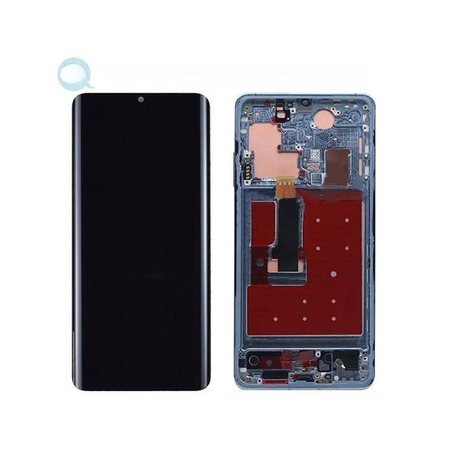 Pantalla Completa Original Servicepack Para Huawei P30 Pro Con Marco Plata