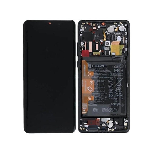 Pantalla Completa Original Servicepack Para Huawei P30 Pro Con Marco Negro