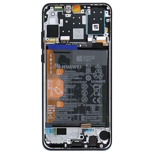 Pantalla Completa Original Servicepack Para Huawei P30 Con Marco Negro
