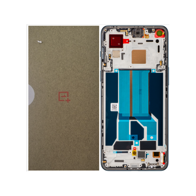 Pantalla Completa Original Servicepack Para Oneplus Nord 2T 5G /1+ Nord 2T 5G /1+ Nord 2 5G Original Con Marco