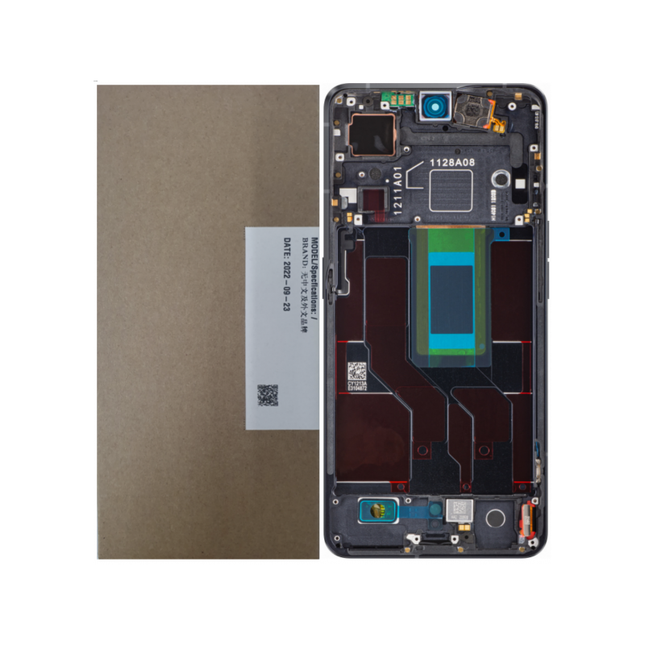 Pantalla Completa Original Servicepack Para Oppo Reno 8 Pro / Reno 8 Pro Plus Con Marco Negro