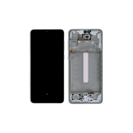 Pacote de serviço de tela cheia original para Samsung A336 A33 5G com moldura branca