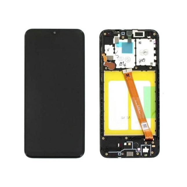 Pantalla Completa Original Servicepack Para Samsung A20E A202 Con Marco