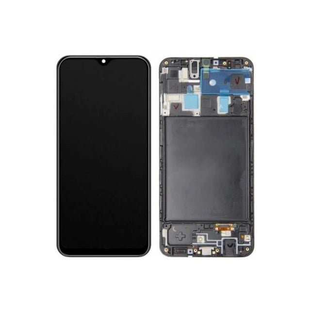 Pantalla Completa Original Servicepack Para Samsung A20 A205 Con Marco