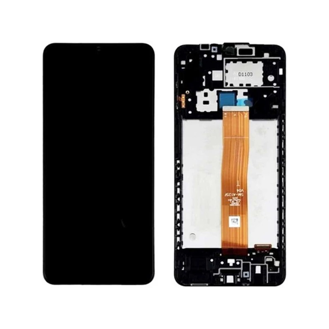 Pantalla Completa Original Servicepack Para Samsung A12 2021 A127 CDOT Con Marco