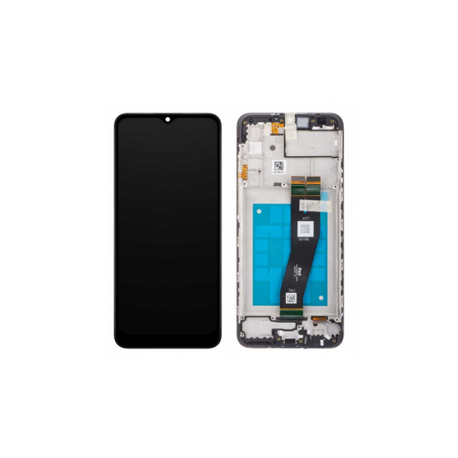 Pantalla Completa Original Servicepack Para Samsung A02S A025G (Version Europea) Con Marco Negra