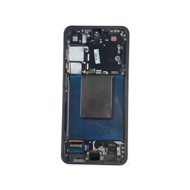Service Pack de tela cheia original para Samsung Galaxy S24 (SM-S921B) com moldura preta
